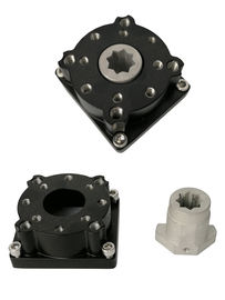 Coupling and direct mounting plate