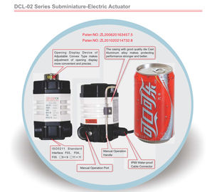 Mini Flanged Needle Valve DC24V DCL Multi Turn Actuator